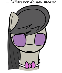 Size: 560x664 | Tagged: safe, artist:erthilo, octavia melody, earth pony, pony, ask octavia, g4, ask, female, mare, no pupils, simple background, solo, white background