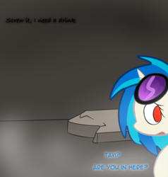 Size: 706x743 | Tagged: safe, artist:erthilo, dj pon-3, vinyl scratch, pony, ask octavia, g4, ask, tumblr, wrong eye color