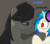 Size: 800x700 | Tagged: safe, artist:erthilo, dj pon-3, octavia melody, vinyl scratch, earth pony, pony, unicorn, ask octavia, g4, ask, discorded, duo, duo female, eye contact, female, looking at each other, mare, no pupils, wrong eye color