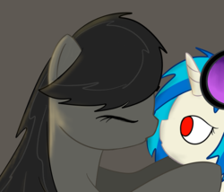 Size: 721x616 | Tagged: safe, artist:erthilo, dj pon-3, octavia melody, vinyl scratch, earth pony, pony, unicorn, ask octavia, g4, ask, discorded, duo, duo female, female, mare, no pupils, wrong eye color