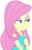 Size: 999x1542 | Tagged: safe, artist:thebarsection, fluttershy, equestria girls, g4, my little pony equestria girls: better together, clothes, eyeshadow, female, geode of fauna, lidded eyes, magical geodes, makeup, simple background, smiling, smirk, solo, thinking, transparent background