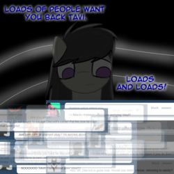 Size: 801x801 | Tagged: safe, artist:erthilo, octavia melody, earth pony, pony, ask octavia, g4, ask, discorded, female, mare, no pupils, solo