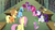 Size: 1280x720 | Tagged: safe, screencap, applejack, fluttershy, pinkie pie, rainbow dash, rarity, spike, twilight sparkle, alicorn, pony, g4, my little pony: friendship is magic, twilight's kingdom, butt, mane seven, mane six, plot, twilight sparkle (alicorn)