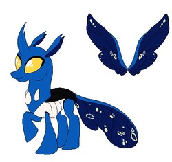 Size: 524x494 | Tagged: safe, artist:grimm821525, oc, oc only, oc:star sapphire, changedling, changeling, base used, solo