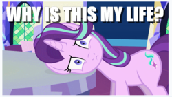 Size: 659x372 | Tagged: safe, artist:agrol, starlight glimmer, magic lessons, g4, friendship throne, frown, image macro, meme, question