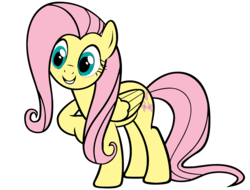 Size: 1420x1080 | Tagged: safe, artist:icicle-niceicle-1517, artist:ikillyou121, fluttershy, pegasus, pony, g4, colored, female, mare, simple background, solo, transparent background