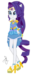 Size: 237x530 | Tagged: safe, artist:ilaria122, part of a set, rarity, equestria girls, g4, clothes, dress, element of generosity, female, geode of shielding, guardian, ponied up, simple background, solo, transparent background