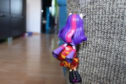 Size: 6000x4000 | Tagged: safe, artist:artofmagicpoland, sunset shimmer, twilight sparkle, alicorn, equestria girls, g4, climbing, doll, equestria girls minis, eyes on the prize, female, lesbian, ship:sunsetsparkle, shipping, toy, twilight sparkle (alicorn)