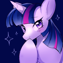 Size: 850x850 | Tagged: safe, artist:hollowphantom, twilight sparkle, pony, g4, female, looking at you, mare, simple background, solo