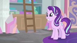 Size: 631x355 | Tagged: safe, screencap, starlight glimmer, pony, unicorn, g4, season 8, the mean 6, crystal, cute, female, glimmerbetes, mare, solo