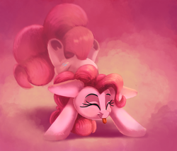 Size: 2000x1714 | Tagged: safe, artist:discorded, pinkie pie, earth pony, pony, g4, :p, cute, diapinkes, eyes closed, female, handstand, mare, ponk, silly, silly pony, solo, tongue out, upside down