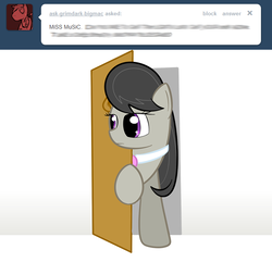 Size: 668x643 | Tagged: safe, artist:erthilo, octavia melody, earth pony, pony, ask octavia, g4, ask, door, female, mare, solo