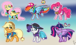Size: 1600x952 | Tagged: safe, artist:poowndraww, applejack, fluttershy, pinkie pie, rainbow dash, rarity, twilight sparkle, alicorn, crab, earth pony, pegasus, pony, unicorn, equestria girls, equestria girls specials, g4, my little pony equestria girls: better together, my little pony equestria girls: forgotten friendship, :3, applejack's hat, baseball cap, bikini, bikini top, bowtie, cap, chibi, clothes, cowboy hat, drone, equestria girls outfit, equestria girls ponified, eyes closed, female, fluttershy's wetsuit, gradient background, hat, looking at you, mane six, mare, midriff, one-piece swimsuit, pinkie pie swimsuit, ponified, rarity's blue sarong, rarity's purple bikini, sarong, sci-twi swimsuit, selfie drone, sports, swimsuit, twilight sparkle (alicorn), volleyball, wetsuit