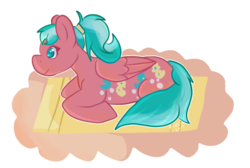 Size: 937x629 | Tagged: safe, artist:peachiebuns, wave runner, pegasus, pony, g1, female, mare, simple background, solo, sunshine ponies, transparent background