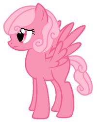 Size: 472x578 | Tagged: safe, artist:blueberry-mlp, oc, oc only, oc:fluffy rose, pegasus, pony, base used, female, mare, simple background, solo, white background