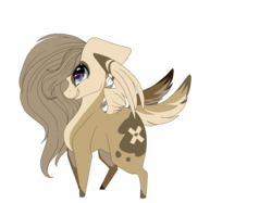 Size: 1801x1345 | Tagged: safe, artist:symphstudio, oc, oc only, oc:noodle, pegasus, pony, chibi, female, mare, simple background, solo, transparent background, two tails