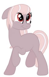 Size: 615x953 | Tagged: safe, artist:grimm821525, oc, oc only, oc:milk cherry, earth pony, pony, female, mare, simple background, solo, white background