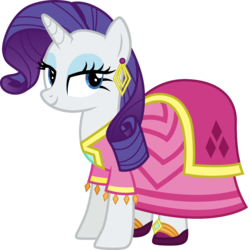 Size: 1000x1000 | Tagged: safe, artist:cloudy glow, part of a set, rarity, pony, unicorn, equestria girls specials, g4, my little pony equestria girls: movie magic, clothes, costume, dress, equestria girls ponified, female, mare, ponified, simple background, solo, transparent background