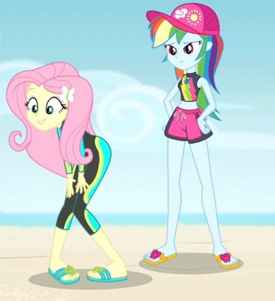 1678294 - safe, screencap, fluttershy, rainbow dash, aww baby