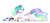 Size: 4000x1800 | Tagged: safe, artist:kraytt-05, princess celestia, oc, oc:chaos solar, oc:rain coffee, oc:turkis leben, alicorn, hybrid, pony, g4, accessory theft, alicorn oc, crown, eyes closed, female, hair over one eye, high res, interspecies offspring, jewelry, male, momlestia, offspring, parent:discord, parent:princess celestia, parents:dislestia, prone, regalia, simple background, white background