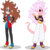 Size: 1024x1021 | Tagged: safe, artist:mlp-trailgrazer, equestria girls, g4, android 21, dragon ball, dragon ball fighterz, dragon ball z, equestria girls-ified, majin android 21, simple background, transparent background