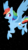Size: 719x1280 | Tagged: safe, artist:missycreates, part of a set, rainbow dash, pegasus, pony, g4, black background, chest fluff, colored pupils, female, flying, lineless, looking at you, mare, simple background, solo, tail feathers