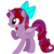 Size: 1024x1024 | Tagged: safe, artist:izaackpony, oc, oc only, oc:isabel, alicorn, bat pony, bat pony alicorn, pony, bow, female, hair bow, mare, simple background, solo, transparent background, watermark