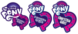Size: 1888x831 | Tagged: safe, artist:luisstormcardoso, edit, equestria girls, g4, my little pony equestria girls: better together, comparison, equestria girls logo, evolution, logo, logo edit, my little pony logo, no pony, simple background, transparent background, vector