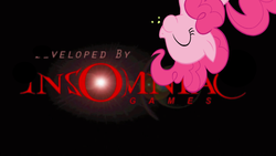 Size: 1366x768 | Tagged: artist needed, safe, edit, pinkie pie, g4, eating, insomniac games