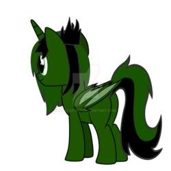 Size: 1024x1024 | Tagged: safe, artist:izaackpony, oc, oc only, oc:izaack, alicorn, bat pony, bat pony alicorn, pony, male, simple background, solo, stallion, transparent background, watermark