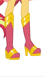 Size: 1242x2208 | Tagged: safe, artist:ilaria122, sunset shimmer, equestria girls, g4, boots, high heel boots, legs, pictures of legs, shoes, sparkles