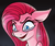 Size: 1024x870 | Tagged: safe, artist:witchtaunter, pinkie pie, earth pony, pony, g4, creepy, creepy smile, female, floppy ears, mare, pinkamena diane pie, smiling, solo