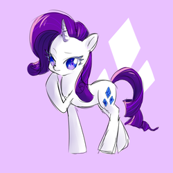 Size: 1000x1000 | Tagged: safe, artist:sinso2913, rarity, pony, unicorn, g4, female, sketch, solo