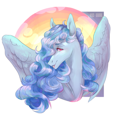 Size: 1024x1048 | Tagged: safe, artist:yke-kohai, artist:yke_kohai, oc, oc only, pegasus, pony, solo