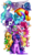 Size: 600x1000 | Tagged: dead source, safe, artist:jiayi, angel bunny, applejack, fluttershy, pinkie pie, princess celestia, princess luna, rainbow dash, rarity, spike, twilight sparkle, alicorn, dragon, earth pony, pegasus, pony, rabbit, unicorn, g4, balloon, cowboy hat, cute, cute six, cutelestia, dashabetes, diapinkes, female, flower, hat, jackabetes, lunabetes, mane seven, mane six, mare, paw pads, raribetes, shyabetes, simple background, spikabetes, transparent background, twiabetes, unicorn twilight