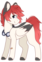 Size: 2048x3000 | Tagged: safe, artist:cinnamontee, oc, oc only, oc:haru, pegasus, pony, colored wings, goggles, high res, male, multicolored wings, simple background, solo, stallion, transparent background, two toned wings