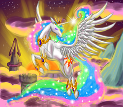 Size: 1350x1178 | Tagged: safe, artist:cryophase, princess celestia, alicorn, pony, g4, female, solo