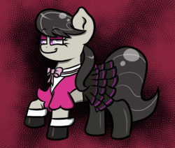 Size: 729x617 | Tagged: safe, artist:tranzmuteproductions, octavia melody, earth pony, pony, g4, clothes, dress, female, mare, solo