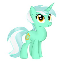 Size: 3000x3000 | Tagged: safe, artist:chelseawest, artist:missaquapastel, lyra heartstrings, pony, unicorn, g4, female, high res, horn, pointy horn, simple background, solo, white background