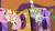 Size: 1280x720 | Tagged: safe, screencap, discord, fluttershy, pony, discordant harmony, g4, my little pony: friendship is magic, butterfly net, butterfly sandwich, ginseng teabags, upside down