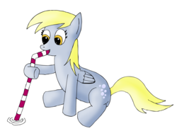 Size: 2000x1482 | Tagged: safe, artist:zefrenchm, derpy hooves, pony, g4, female, simple background, solo, straw, transparent background, underp