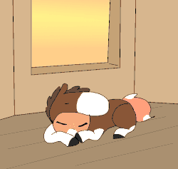 Size: 750x710 | Tagged: safe, artist:nootaz, oc, oc:pony in a horse suit, pony, animated, frame by frame, gif, non-looping gif, sleeping, yawn