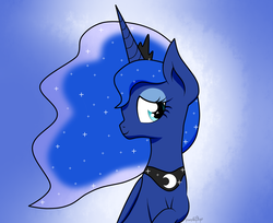 Size: 1935x1579 | Tagged: safe, artist:php142, princess luna, alicorn, pony, g4, cute, female, shy, sitting, solo, wingding eyes