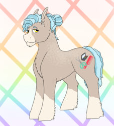 Size: 1000x1100 | Tagged: safe, artist:shortcake1284, oc, oc only, oc:jackson, earth pony, pony, male, parent:coco pommel, parent:rarity, parents:marshmallow coco, solo, stallion