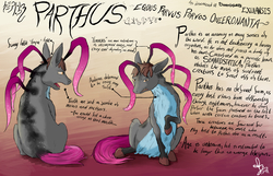 Size: 2800x1800 | Tagged: safe, artist:seventozen, oc, oc only, oc:parthus, pony, comic:rocket to insanity, reference sheet, sitting, solo