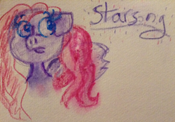 Size: 2326x1622 | Tagged: safe, artist:zoetrentfan, starsong, pony, solo, traditional art