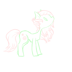 Size: 675x675 | Tagged: safe, artist:loppiex3, minty, pony, g3, female, mare, simple background, solo, traditional art, transparent background