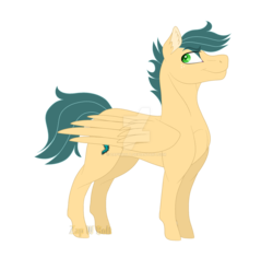 Size: 1600x1513 | Tagged: safe, artist:detoxx-retoxx, oc, oc only, oc:cyclone, pony, offspring, parent:applejack, parent:soarin', parents:soarinjack, simple background, solo, transparent background