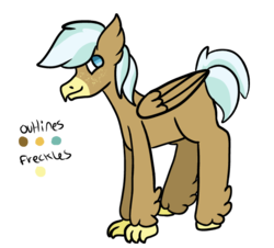 Size: 556x502 | Tagged: safe, artist:ur4niumpineapple, oc, oc only, oc:hickory bark, classical hippogriff, hippogriff, g4, my little pony: the movie, interspecies offspring, offspring, parent:princess skystar, parent:trenderhoof, parents:trenderstar, randomverse, simple background, solo, transparent background