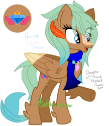 Size: 1342x1548 | Tagged: safe, artist:mobian-gamer, oc, oc only, oc:princess ocean traveler, g4, my little pony: the movie, interspecies offspring, offspring, parent:princess skystar, parent:quarter hearts, parents:quarterstar, simple background, solo, transparent background